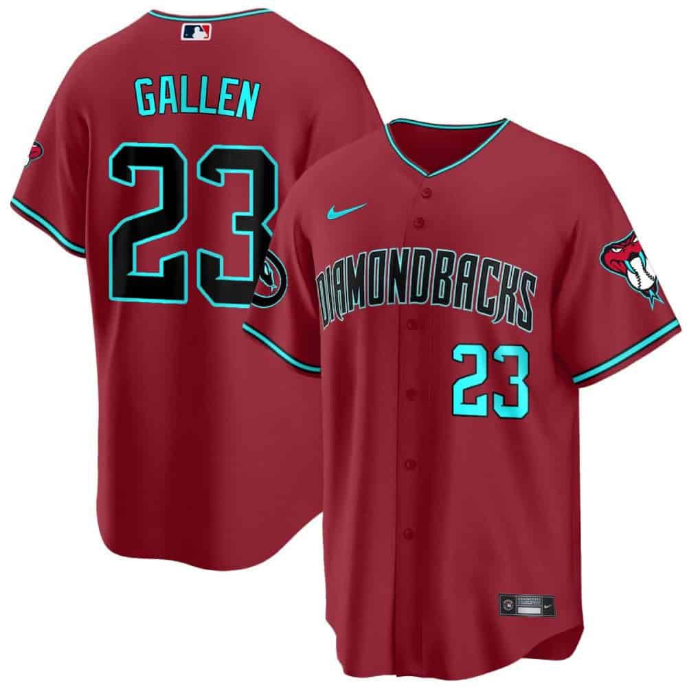 Men Arizona Diamondback #23 Gallen Red 2024 Nike Cool Base MLB Jersey